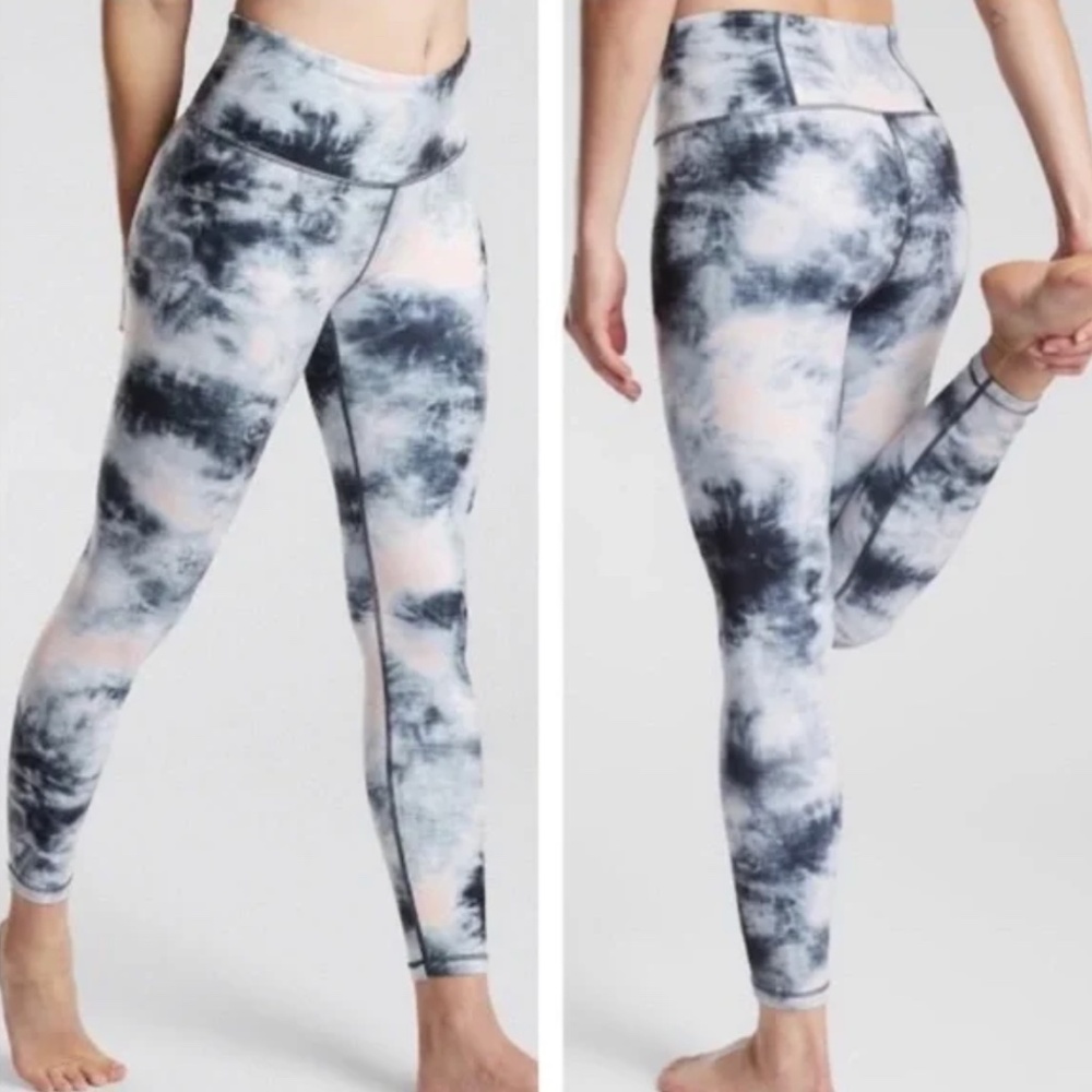 Athleta Elation 7/8 Tight Ice Dye Powervita Leggings
